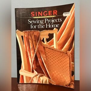 Singer Sewing Projects for the Home 1991 Pillows Curtains Valances Hangers Shams